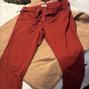 LOFT Brick Red Trousers